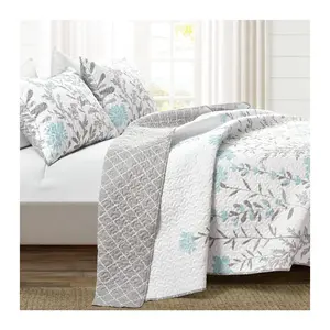 Lush Decor Aprile Reversible Quilt 3-Piece King