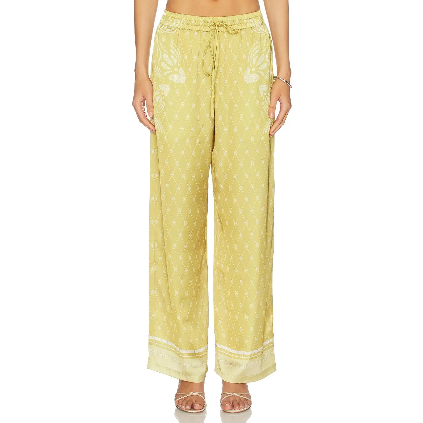 Shani Shemer Macey Pants in Mustard Mosaic Print