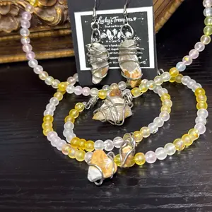 Golden aura chalcedony collection