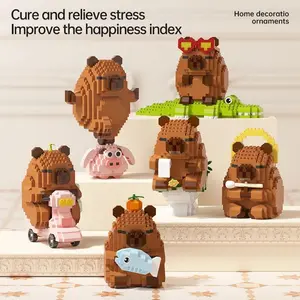 NEW Creative"Capybara Building Blocks Set-Cute Water Guinea Pig DIY Model | Fun STEM Toy for Kids & Adults",ideal birthday gifts