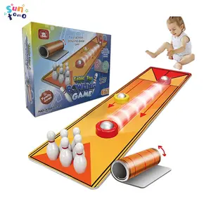 Suntomo Tabletop Bowling Set ,Mini Bowling Set Games ,Portable Mini Tabletop Games,Portable Mini Tabletop Games for Kids and Adults, Indoors and Outdoors