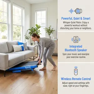 7.5 miles per hour intelligent application remote control model, with Bluetooth LED display screen, compact running trainer with small space