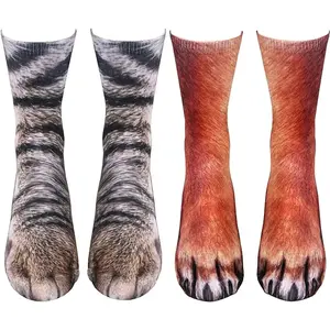 Stocking Stuffers for Men Kids Teens Boys Women Novelty Animal Paw Socks Christmas White Elephant Gifts