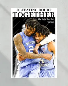 2022 North Carolina Tar Heels ‘Defeating Doubt’ Final Four Framed Front Page Newspaper Print