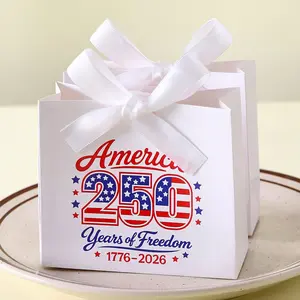 Mini Gift Boxes for Independence Day, Blue 250 Pattern, Star Stripes, Limited Edition, Holiday Snack Packs, 5/10/15/20/30 Pieces