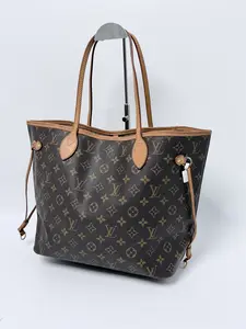Pre-owned Louis Vuitton Canvas Tote Bags Neverfull Monogram MM Shopper Tote Bag Shoulder Handbag JA563LV