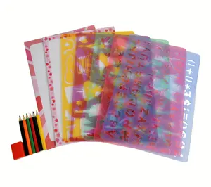 Buddy & Barney Big Box of Stencils - Fashion Fairies Flowers