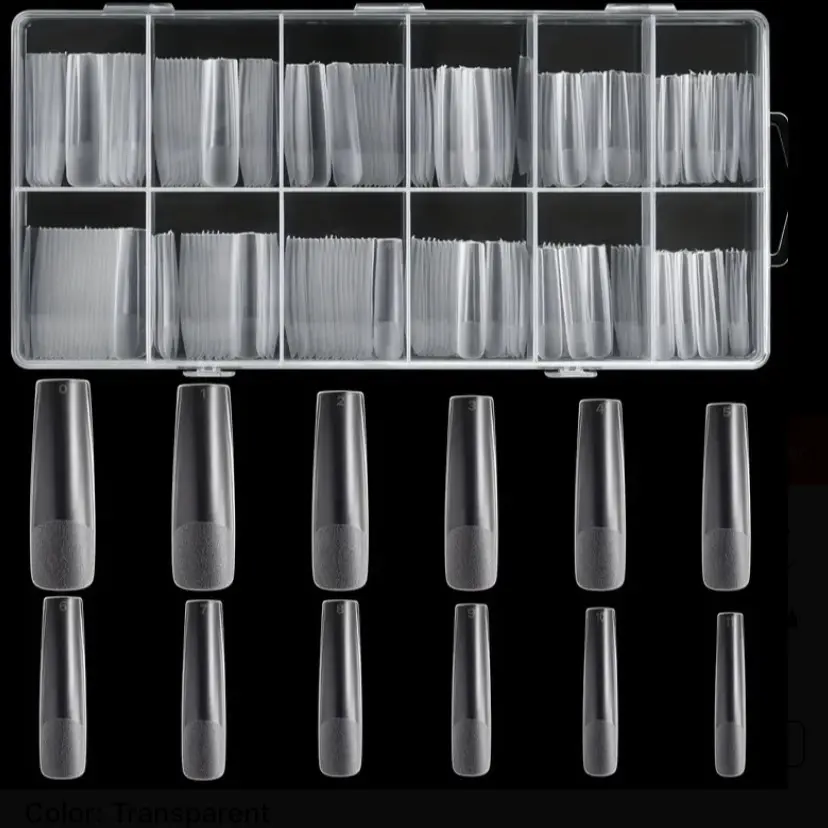 250 set of square nail tips