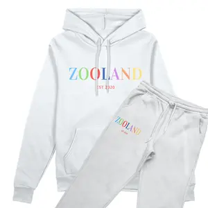 White "Limited Edition" Zooland Sweatsuit Clothes Fabric