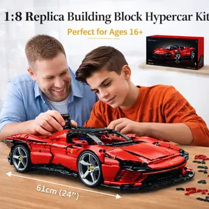 Technic SP3 3778 Pieces Building Car Model Kit 1:8 Scale Advanced Collectible Set for Adults Ultimate Cars Concept Series with Authentic Features and Display Plate toys big boys building