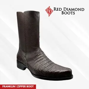 Red Diamond Franklin Boot Original Caiman Brown