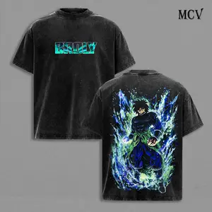 Broly - DBZ Vintage Washed T-Shirt, Relaxed Fit, Heavyweight Cotton, Unisex Streetwear Casual Wear, Legendary Super Saiyan Graphic Tee, Gift for Anime Fans