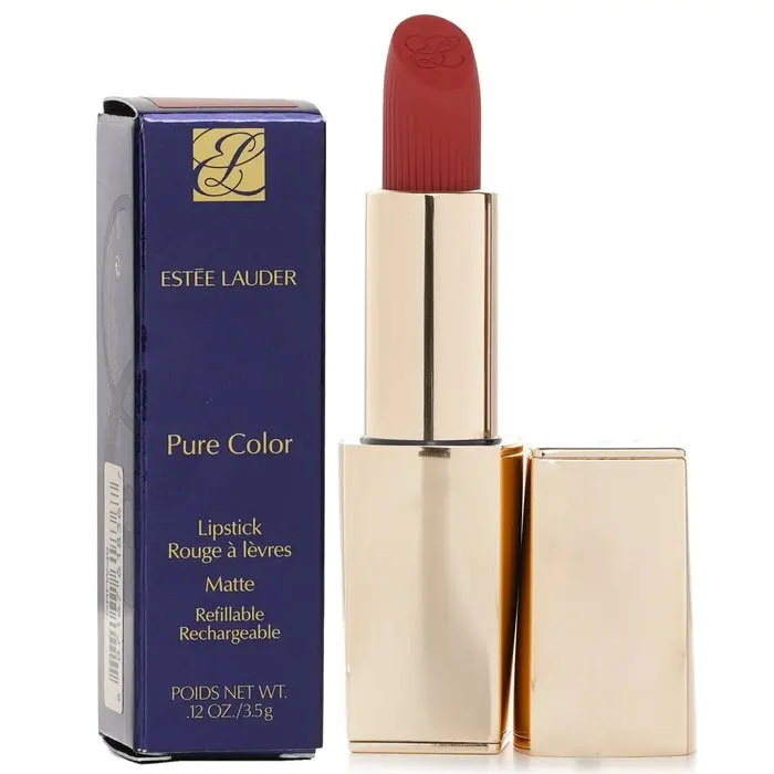 ESTÉE LAUDER Pure Color Matte Lipstick - #569 Fearless, Makeup for All Skin Types, Hydrating Moisturizing Formula, Easy to Blend