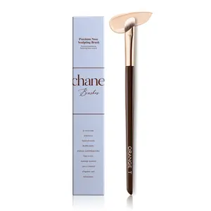 ECHANEW Precision Angled Nose Sculpting Brush - Professional U-Shaped Nose Contour Brush for Precise Shading & Highlighting, Soft Synthetic Bristles, Perfect for Beginners