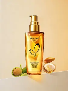 Anti-Frizz Leave-In Hair Oil for Dry Damaged Hair, Smooth Silky Shiny Nourishing Non-Greasy Hair Serum All Seasons Silky Shine Natural Haircare Formula