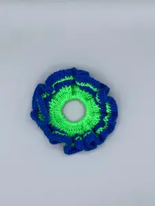 Crochet Scrunchie-blue/green