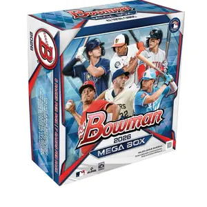 2026 BOWMAN BASEBALL MEGA BOX (42 Cards) w/Chrome MLB Brand New , Sports Cards Packs, Trade Card Box
