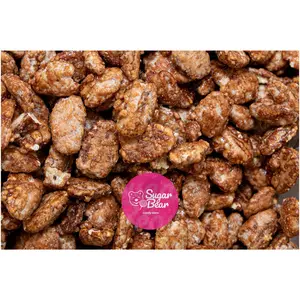 Caramel Pecans - Crunchy Nuts Covered in Caramel - 4 oz & 8 oz  & 1 lb Candy Bag