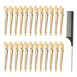 24 Metal Hair Clips Set with 1 Comb, Durable Styling Accessories for Women & Girls, Perfect for Daily Use and Special Occasions