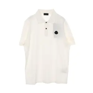 Pre-owned MONCLER Cotton Small Leather Goods SS POLO Polo Shirt