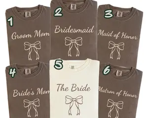 Comfort Colors Matching Wedding Party 2026 T-Shirt, Bridesmaid Proposal Gift, Maid of Honor Tee, Matching Wedding Shirt, Wedding Party Bachelorette Shirt, Trendy Bride Shirt, Full Size, Full Color