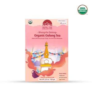Shangri-La Oolong Organic Loose Leaf Tea - USDA Certified Premium Himalayan Oolong - Enjoy Hot or Iced  - 3.5oz / 100g