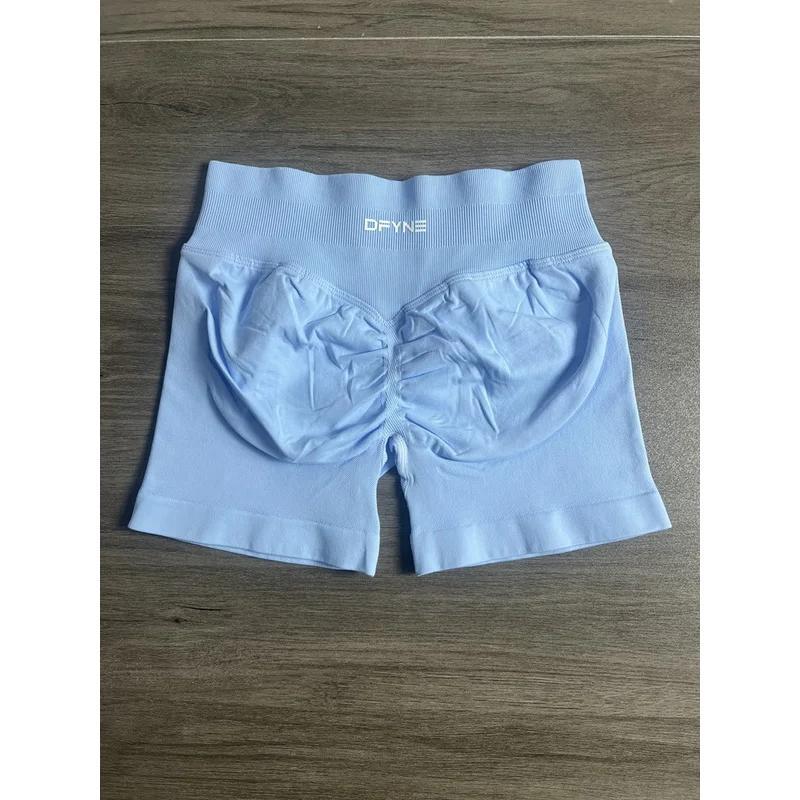 Impact Shorts with Logo Low Waist Seamless Yoga Shorts Scrunch Bum Gym Shorts Workout Biker Short Stretch Fitness Clothing