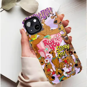 Scooby-Doo Cartoon Phone Case for Fans Colorful Durable Protective Cover Compatible with iPhone 11/12/13/14/15/16 (Pro Max/Plus) Protection Casing