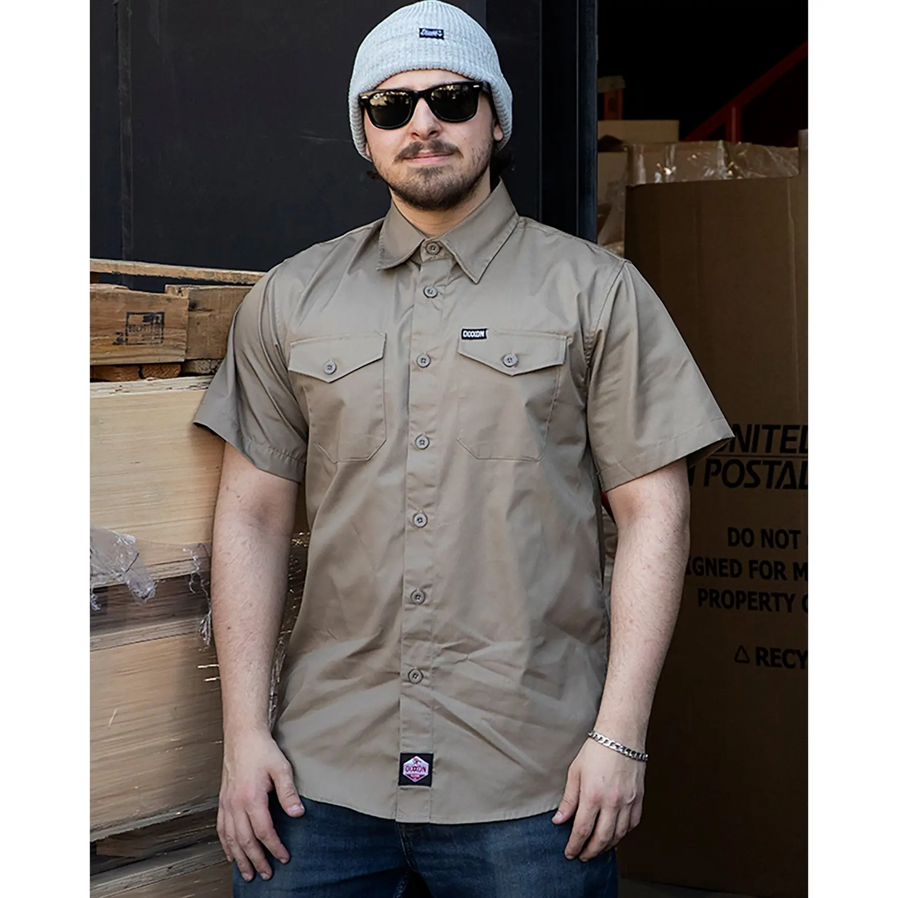WorkForce Short Sleeve Work Shirt - Khaki WorkForce Short Sleeve Work Shirt - Khaki