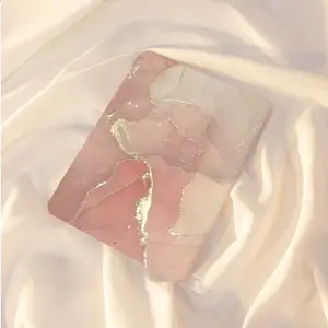 iPad Pro 11 Inch Protective Case, Air 5/4/3 Gen, 10th/9th/8th Gen, Luxury Gold Marble, 360° Rotating Stand, Shockproof, Pen Slot