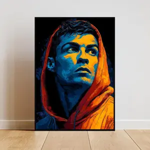 Cristiano Ronaldo Poster Football Wall Art Modern Home Decor Print Soccer Fan Room Decoration Gift