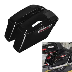 TCMT Hard Saddlebags 5x7" Speaker Lids Fit For Harley Touring Road King 2014-2024