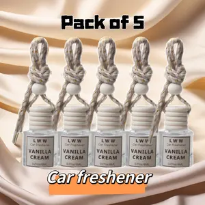 Premium Car Air Freshener Diffuser - Pack of 5 Long-Lasting Scent for Enhanced Driving Experience