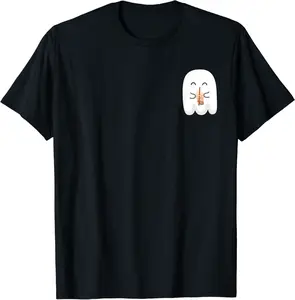Spooky Season Cute Little Ghost Boba Tea Halloween Costume T-Shirt - Phoebeumba Shop 27B0CFKL1GBF