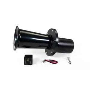 HornBlasters Motor-Driven Oogah/Klaxon Horn 12-Volt - Distinctly Vintage Sound with Built-in Compressor & 30 Amp Relay - Easy Installation