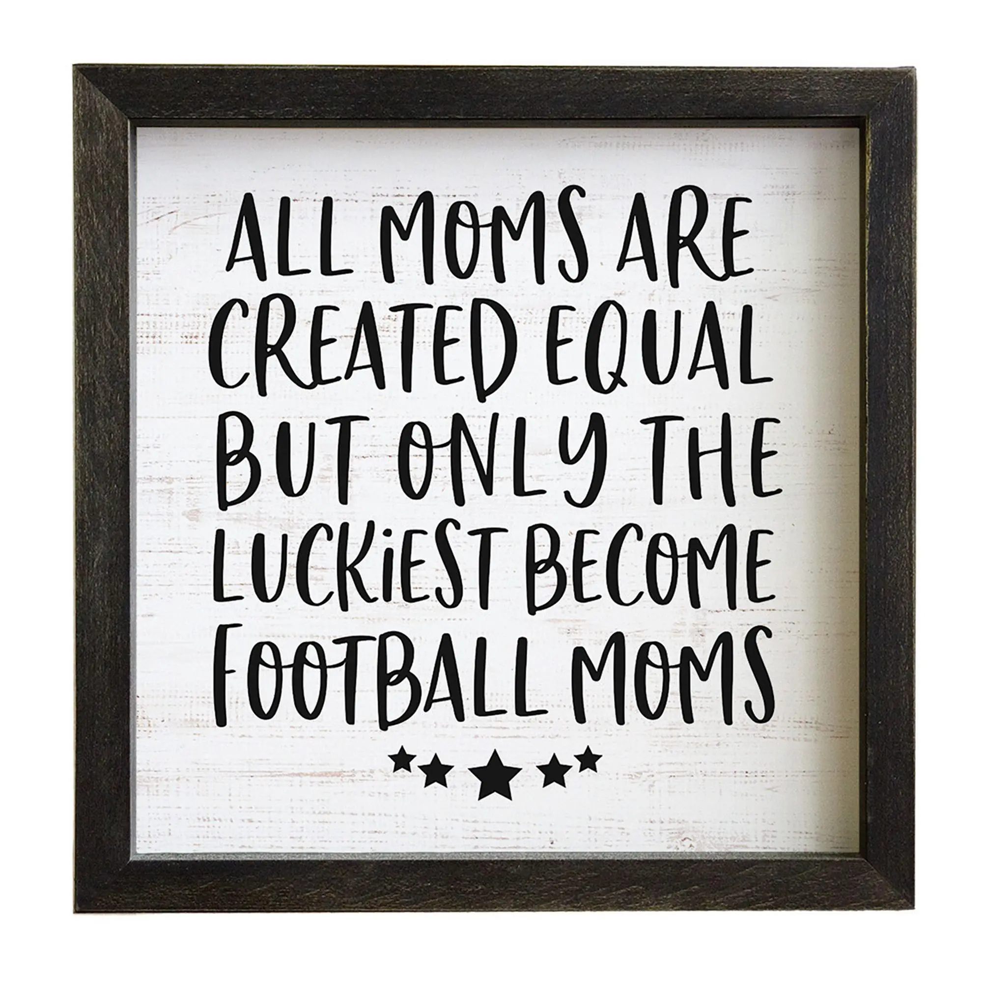 Sincere Surroundings  10" Moms Equal Rustic Framed Quote