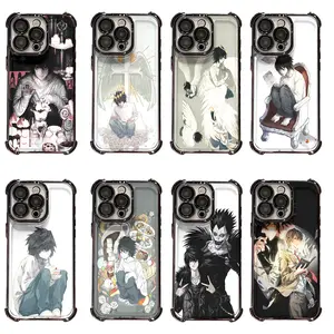Death Note L Light Yagami Anime Art Phone Case for iPhone 17 16 15 14 13 12 11 Pro Pro Max Plus Perfect for Christmas Birthday Holiday Gifts