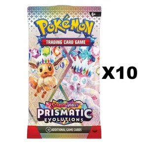 Pokemon Prismatic Evolutions 10 Pack Bundle