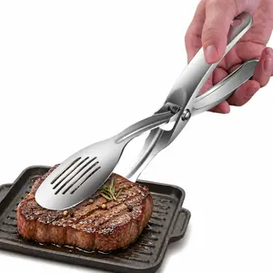 Kitchen Spring-Loaded Metal Clips, Heat-Resistant 304 Stainless Steel Cooking Clips, Suitable For Food, Steaks, Bread, Pizzas, Salads And Grilling, With Stable Clamping And Flipping Performance.