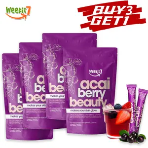WeeKit7 Acai Berry Powder 7 in 1 Mixed Berries Healthcare Dietary Flavor  Skin Support Drink Mix vitamins healthy daily health female supplement overall