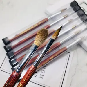 Professional Kolinsky Pure Sable Nail Brush, Premium Siberian Sable Hair, Soft and Durable, Ideal for Crystal Nails, Ergonomic Handle, Nail Art