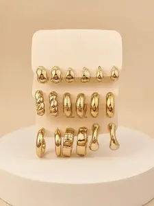 Women's Elegant Twist Design Hoop Earrings, Trendy Exquisite Textured Metal Design Hoop Earrings, Chic Gorgeous Jewelry As Gift for Girlfriend, Elegant Minimalist Earrings