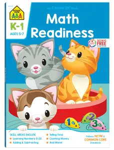 School Zone Math Readiness Grades K-1 Workbook -- School Zone - Paperback