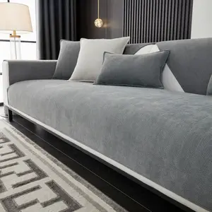 1pcs Anti-Slip Sofa Cover for Sectional Couch, Washable Furniture Protector, Soft Textured Slipcover for Living Room