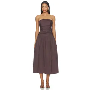 Madewell Amari Dress in Chocolate Plum