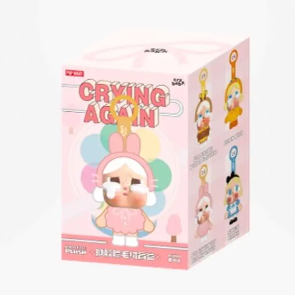 NOT OPENED box another Crybaby Crying Again "Love Makes Us All Cry" Plushie - Pink Character with Bunny Ears, Soft Plush Material, Ideal for Collectors and