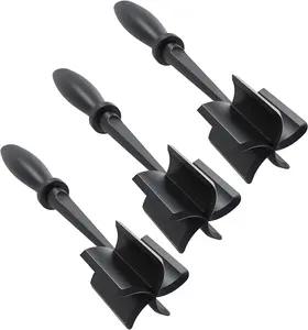 3PCS Meat Chopper for Hamburger Heat Resistant Meat Chopper with Non-slip Handle Meat Masher Multifunctional Hamburger Chopper Beef Masher Non Stick Mix Chopper for Home Kitchen (3)