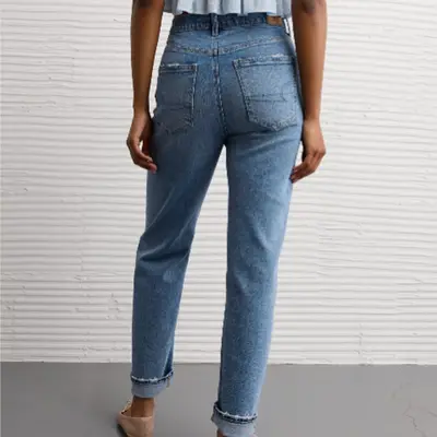 Denim Pants Women High Rise Straight Jeans Uniqlo Celana Jeans