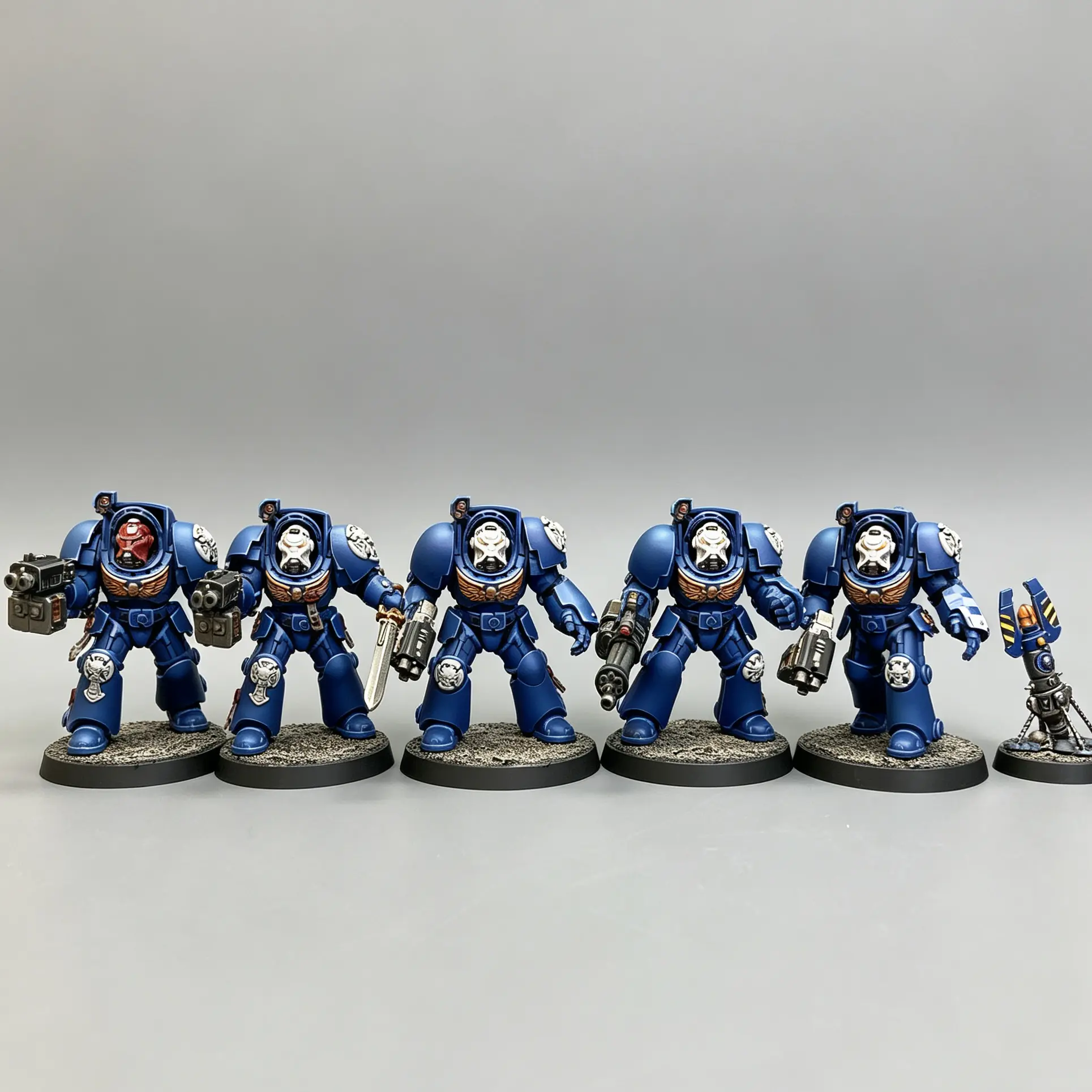 Ultramarines Space Marines Terminator Squad Warhammer 40k Pro Painted Miniatures Commission