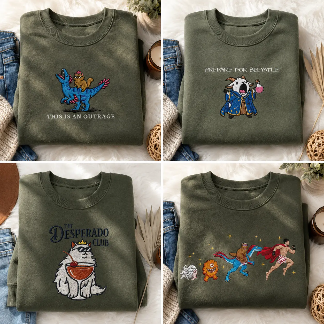 Embroidered Dungeon Crawler Carl Sweatshirt, Princess Donut Cat Crewneck, LitRPG Bookish Shirt, Goddamnit Carl Funny Gaming Fan Gift